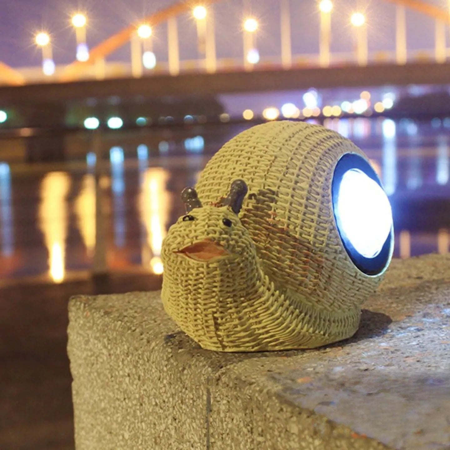 Escargot Solaire Lumineux Décoration Animaux de Jardin