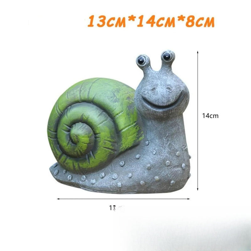 Lampe Solaire Décorative Escargot LED Animal de Jardin