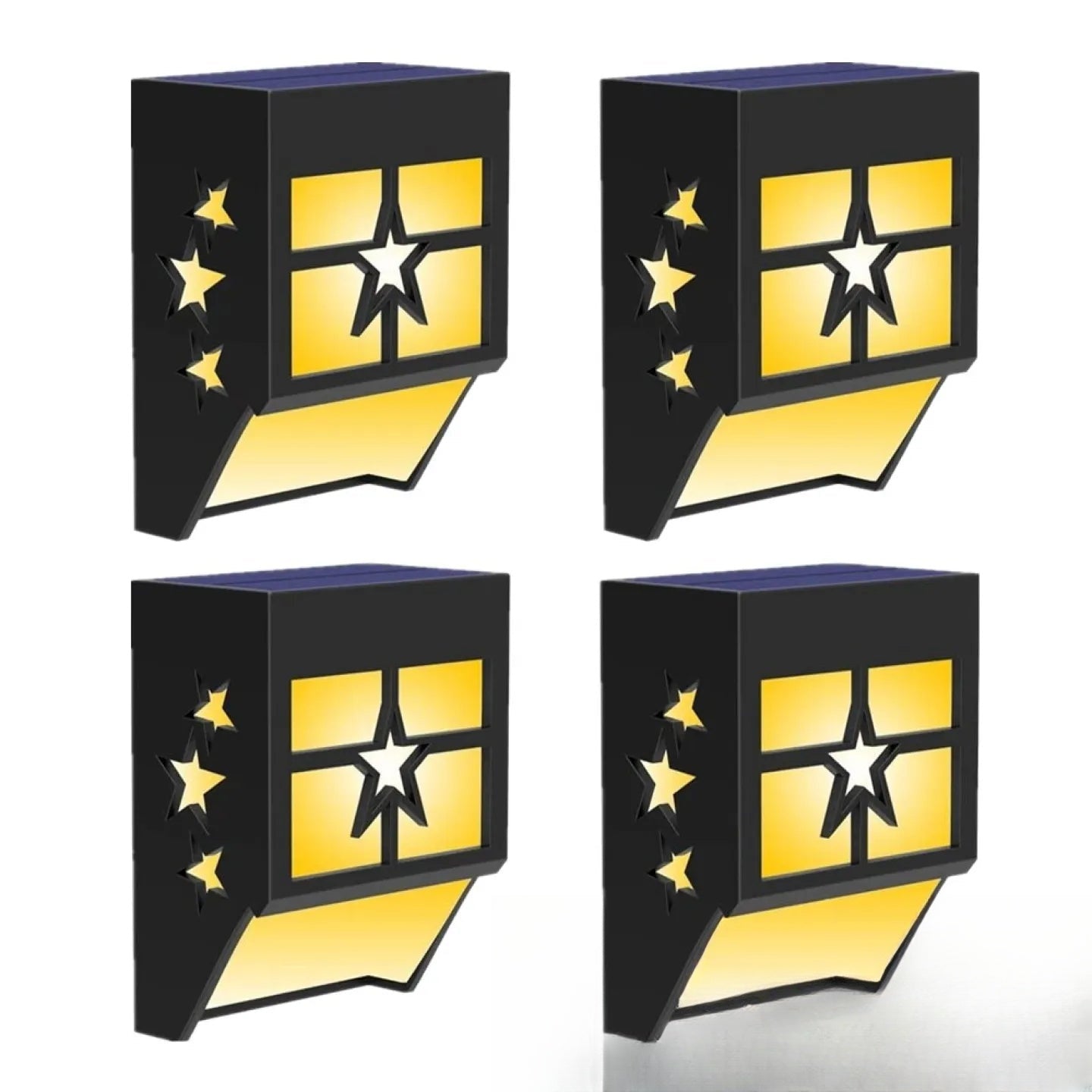 Applique solaire décorative étoile LED murale jardin