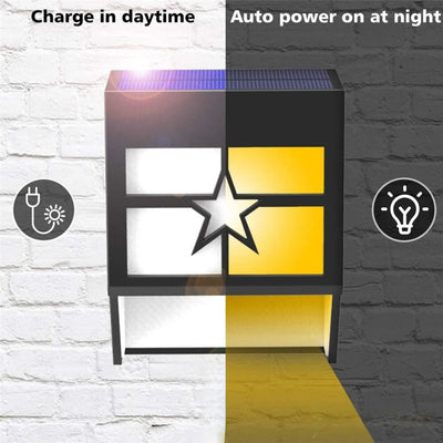 Applique solaire étoile charge le jour et s'allume la nuit