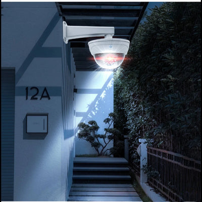 Caméra factice solaire de surveillance, éclairage nocturne