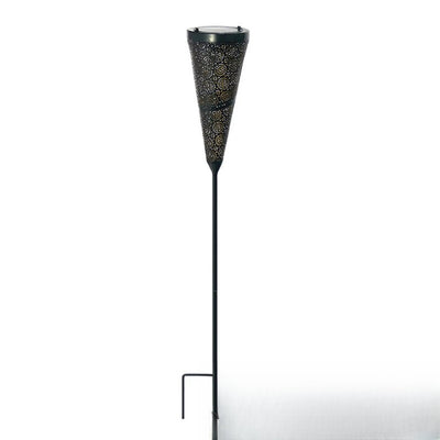 Lampe Solaire Fer Forgé à Planter Jardin Extérieur – recharge solaire autonome, sans fil