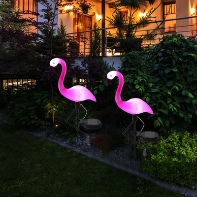 Flamant Rose Solaire Extérieur Décoratif Lumineux