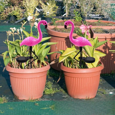 Flamant Rose Solaire Extérieur Décoratif Jardin