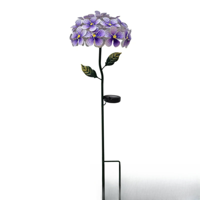 Fleur solaire hortensia extérieur lumineuse pour jardin - coloris disponibles