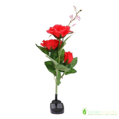 Fleur Solaire Lily & Rose Décorative - Rose Rouge