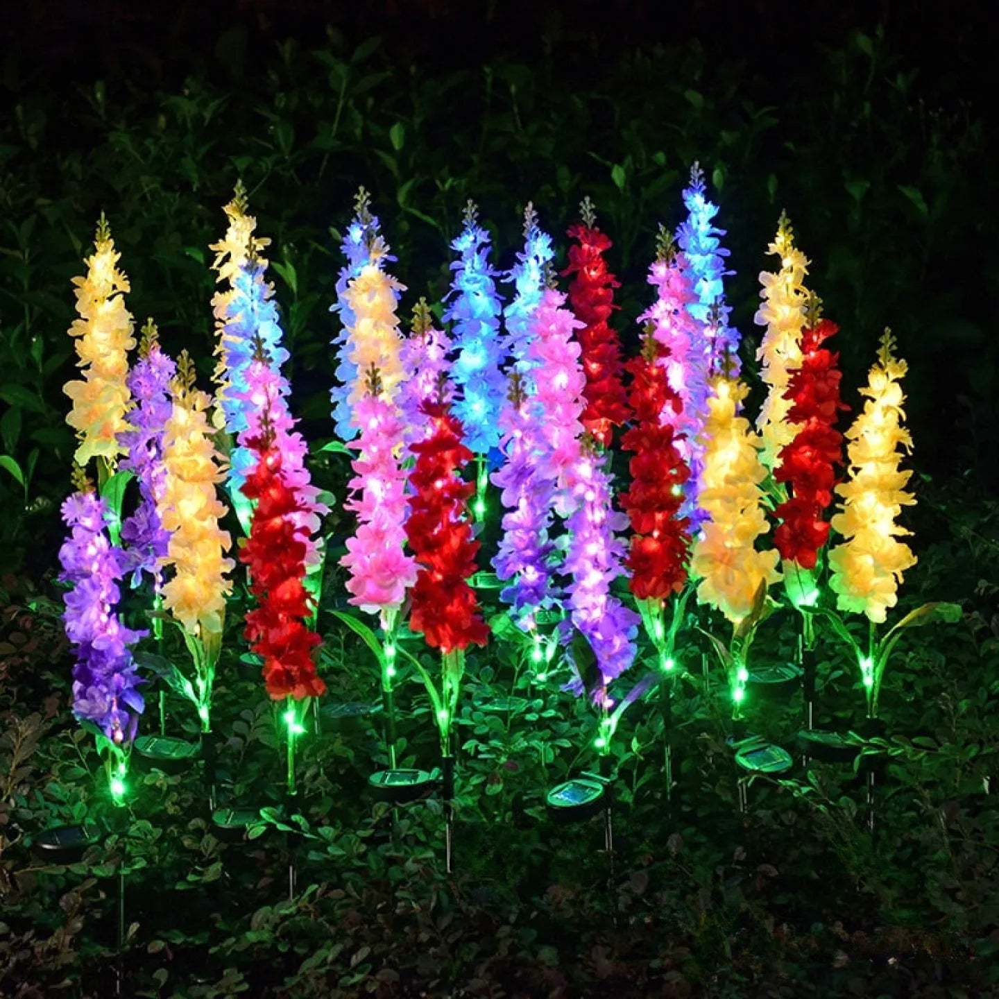 Fleur Solaire Décorative à Planter pour Jardin LED