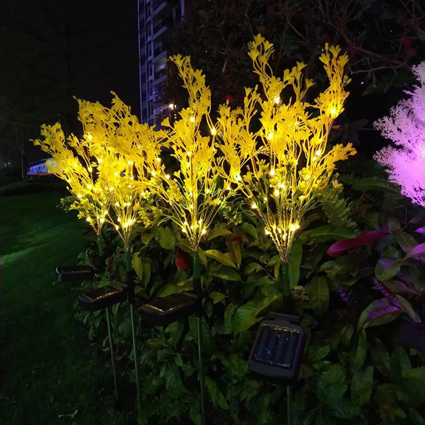 Fleur Solaire de Jardin à Planter Lumineuse