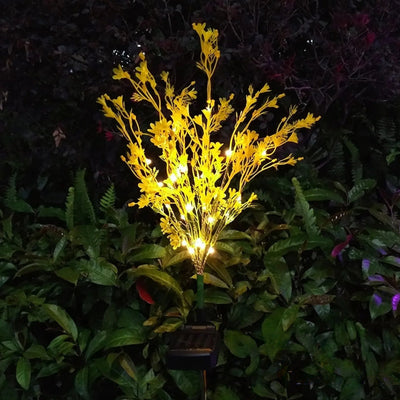 Fleur Solaire de Jardin à Planter Lumineuse – recharge solaire autonome, sans fil