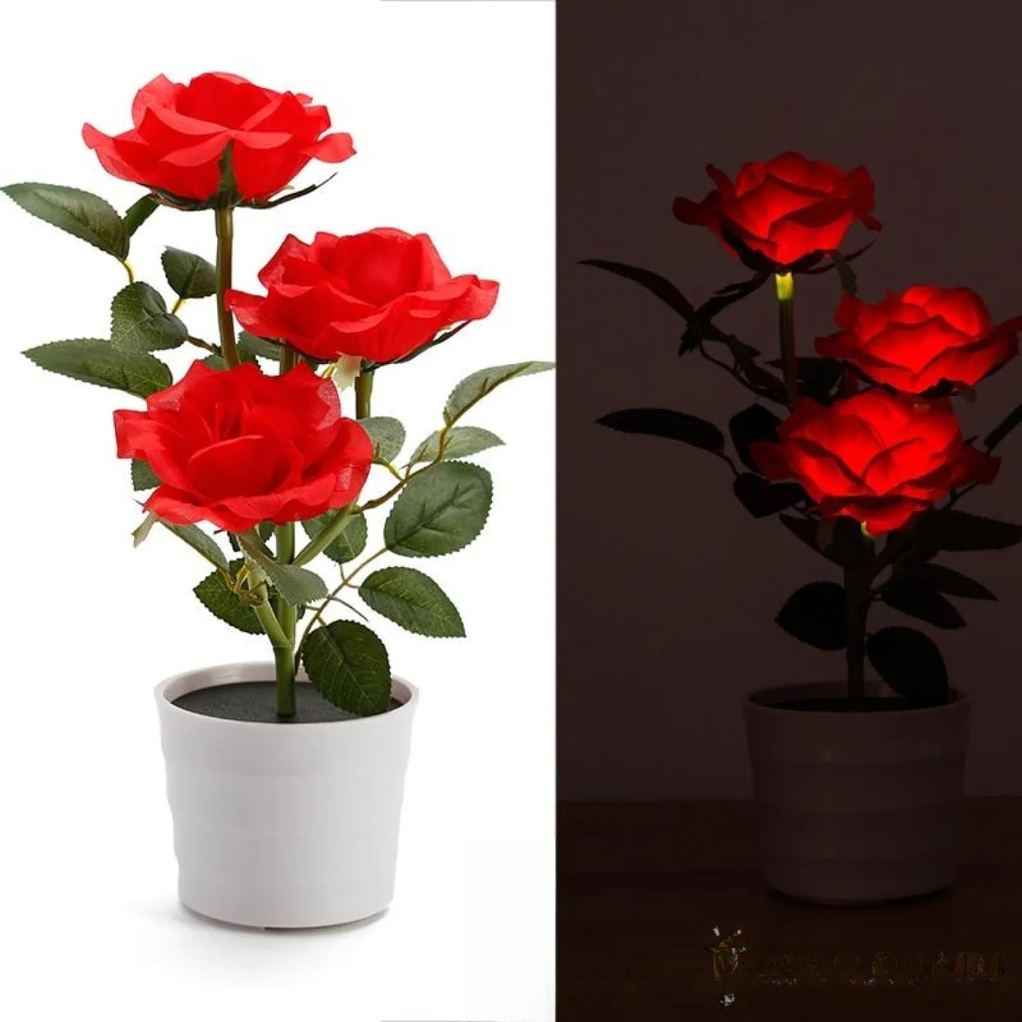 Fleur solaire rose décorative coloris rouge