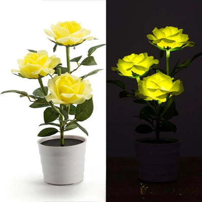 Fleur solaire rose décorative coloris jaune