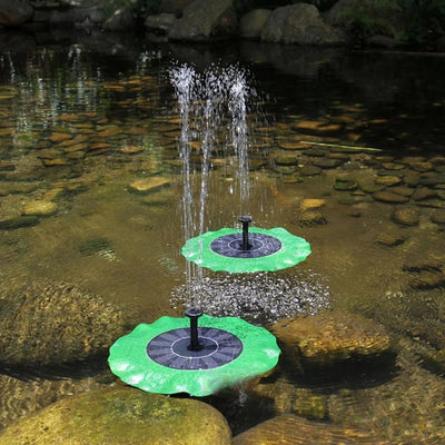 Fontaine Solaire Nénuphar Flottant Décorative pour Bassin