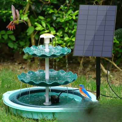 Fontaine Solaire Bain d'Oiseaux Extérieur Jardin