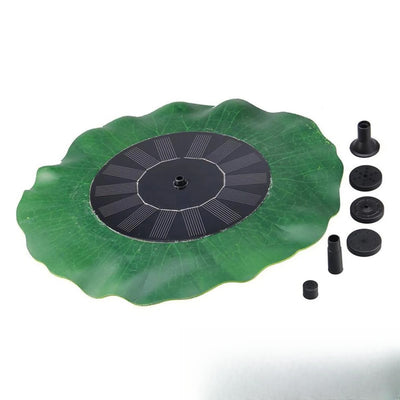 Fontaine Solaire Nénuphar Flottant Décorative pour Bassin – jet d'eau alimenté par panneau solaire