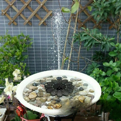 Fontaine solaire pour oiseaux bain d'oiseaux de jardin
