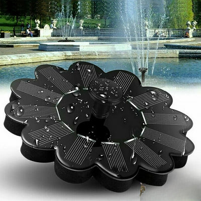 Fontaine solaire flottante bassin jardin jet d'eau