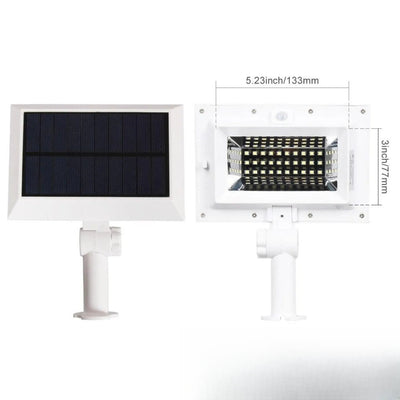 Lampe solaire de gouttière montée sur support avec dimensions