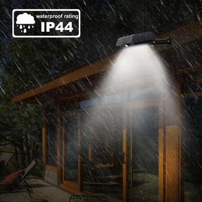 Lampe solaire de gouttière noire étanche IP44 sous la pluie