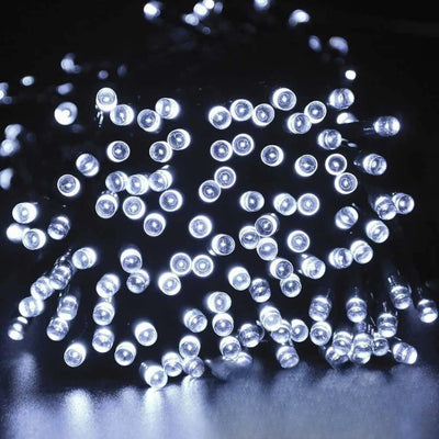 Guirlande solaire LED blanc 22m pour jardin