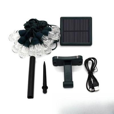 Guirlande Solaire Ampoule LED Kit Panneau Solaire