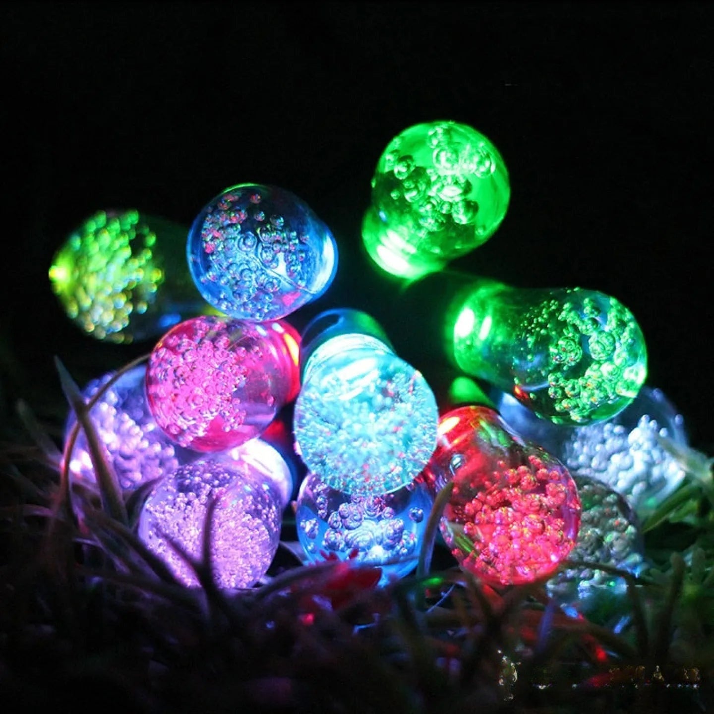 Guirlande Solaire Ampoule LED Couleur Changeante Jardin