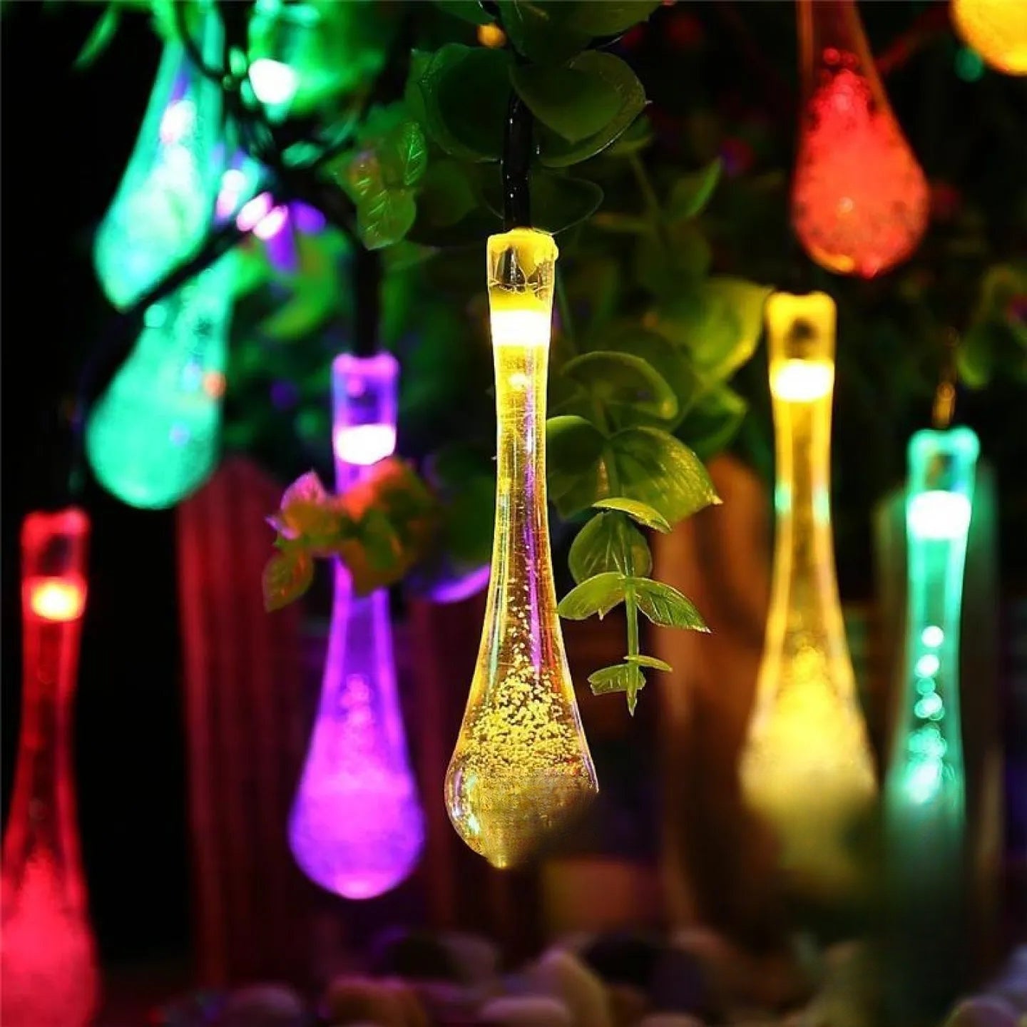 Guirlande Solaire LED avec Bulle Extérieure Décorative Multicolore