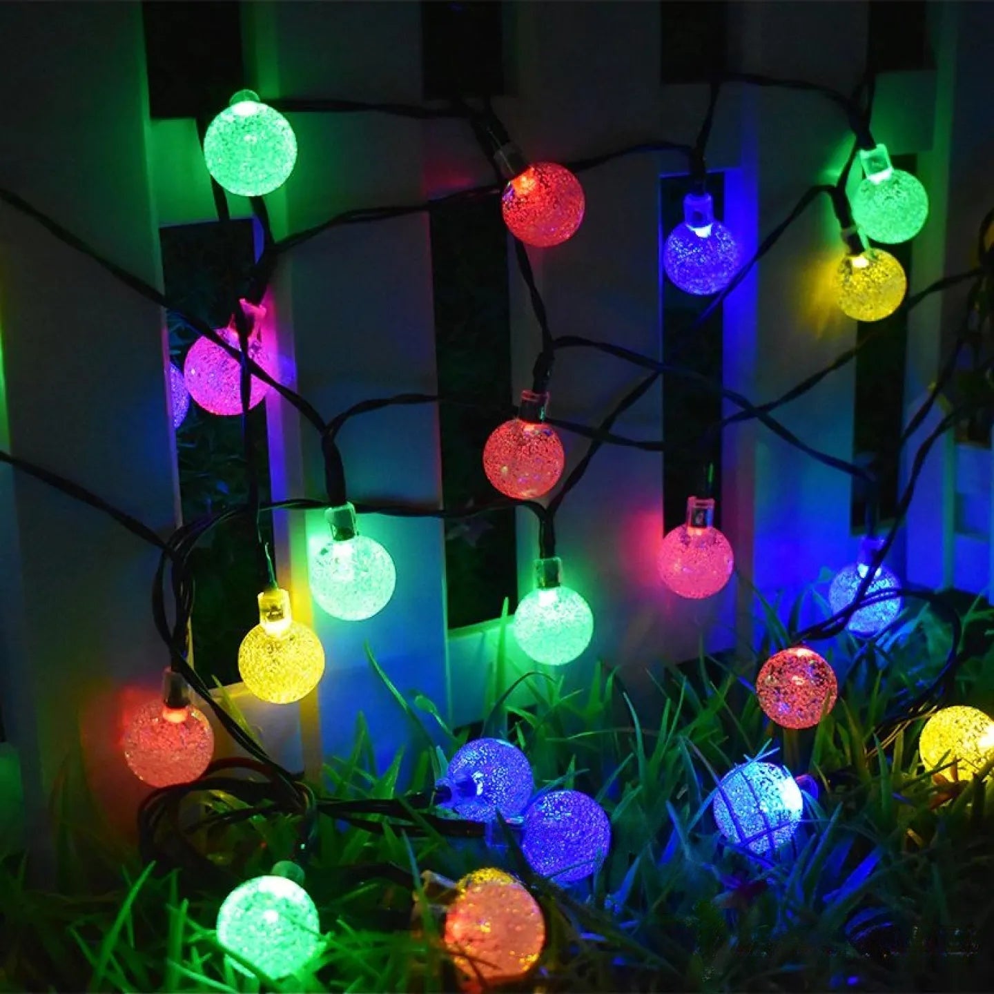 Guirlande Solaire Boule à Bulle LED 6M Jardin Extérieur