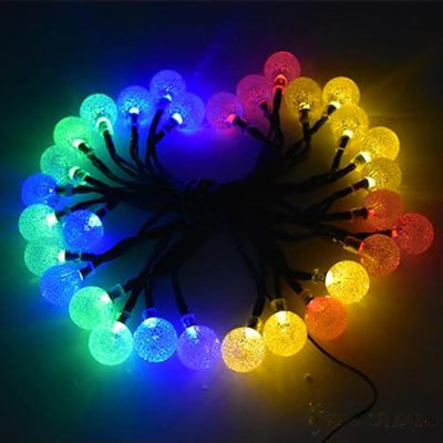 Guirlande Solaire Boule à Bulle LED 6M Jardin Extérieur – recharge solaire autonome, sans fil