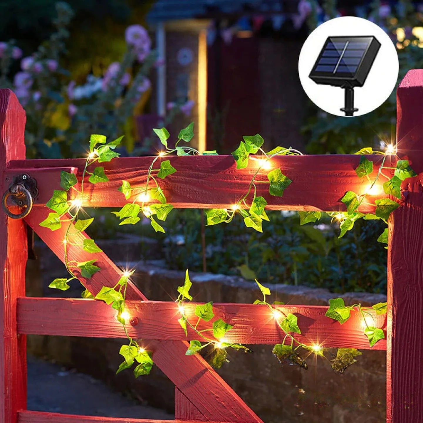 Guirlande Lumineuse Feuille d'Automne Solaire LED Jardin