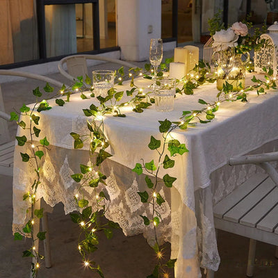 Guirlande Lumineuse Feuille d'Automne Solaire LED Jardin – guirlande automnale dans le jardin