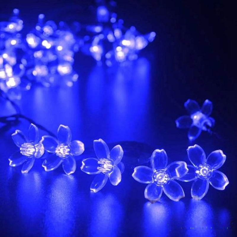 Guirlande Solaire LED Fleurs 7m Jardin Multicolore