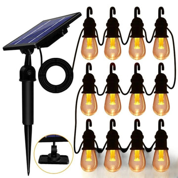 Guirlande Solaire Ampoule LED Guinguette pour Jardin