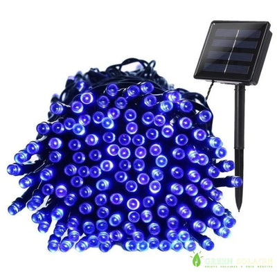 GUIRLANDE SOLAIRE LED BLEU 22M