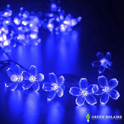 GUIRLANDE SOLAIRE LED FLEURS 7M