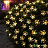 GUIRLANDE SOLAIRE LED FLEURS 7M - JAUNE