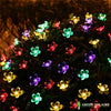 GUIRLANDE SOLAIRE LED FLEURS 7M - MULTICOLORE