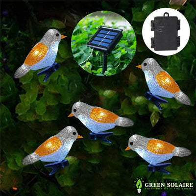 GUIRLANDE SOLAIRE LUMINEUSE OISEAUX DE NUIT