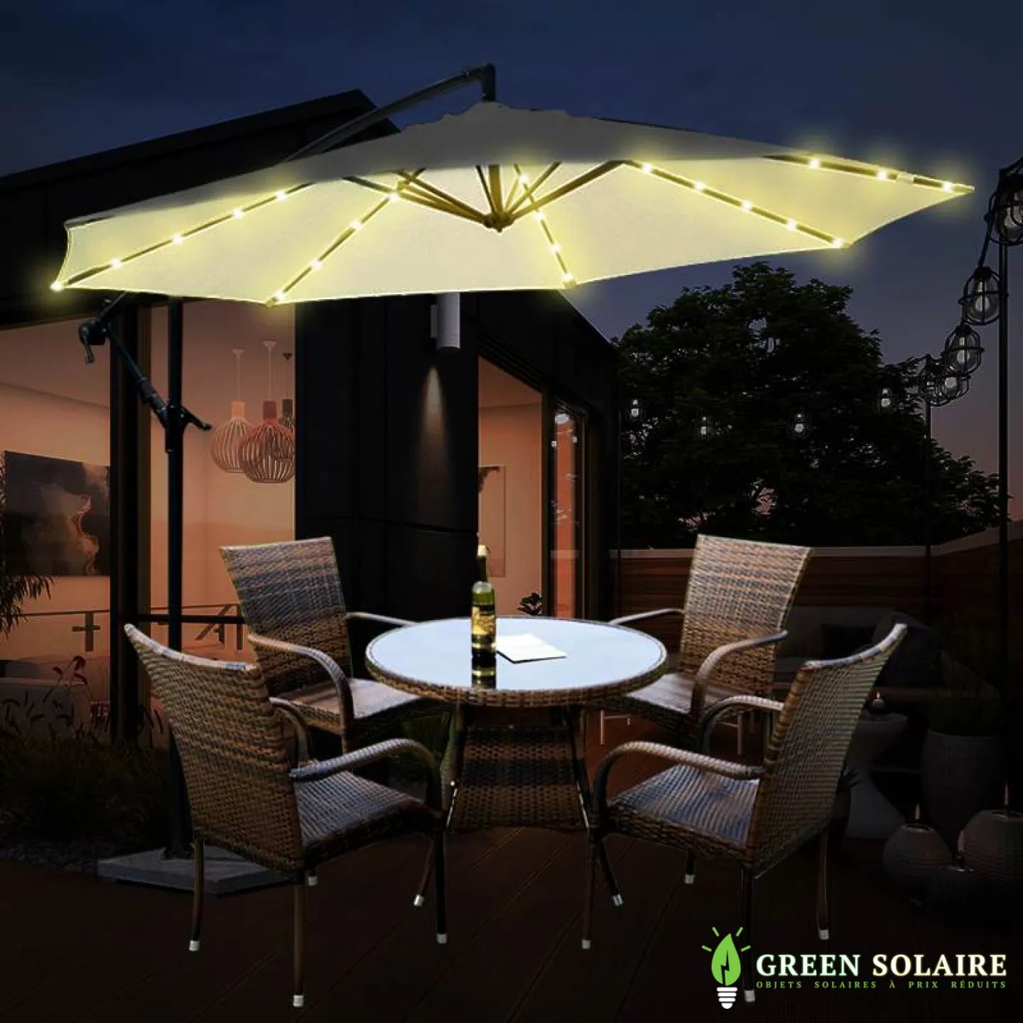 GUIRLANDE SOLAIRE POUR PARASOL