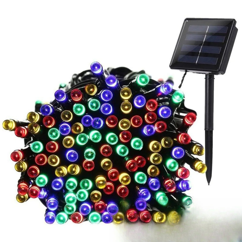 Guirlande Solaire LED Multicolore 22m pour Jardin
