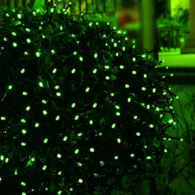 Guirlande Solaire LED Verte 22m pour Jardin