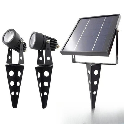 Spot solaire extérieur aluminium haut de gamme blanc chaud