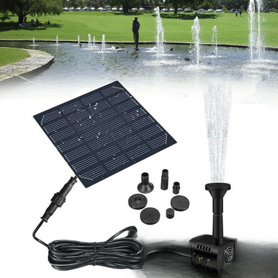 Jet d'eau solaire avec panneau pour bassin de jardin