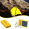 Kit Éclairage LED Camping avec Panneau Solaire & USB