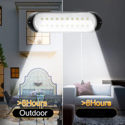 Kit éclairage solaire abri de jardin allumé intérieur et extérieur