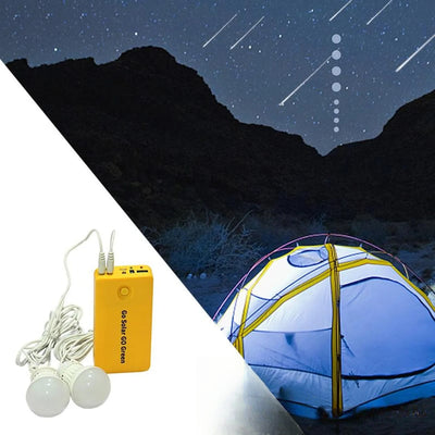 Kit Éclairage LED Camping avec Panneau Solaire USB – panneau solaire et recharge USB