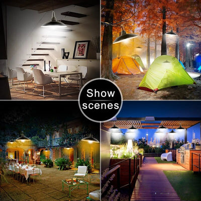 Kit éclairage solaire camping - mises en situation