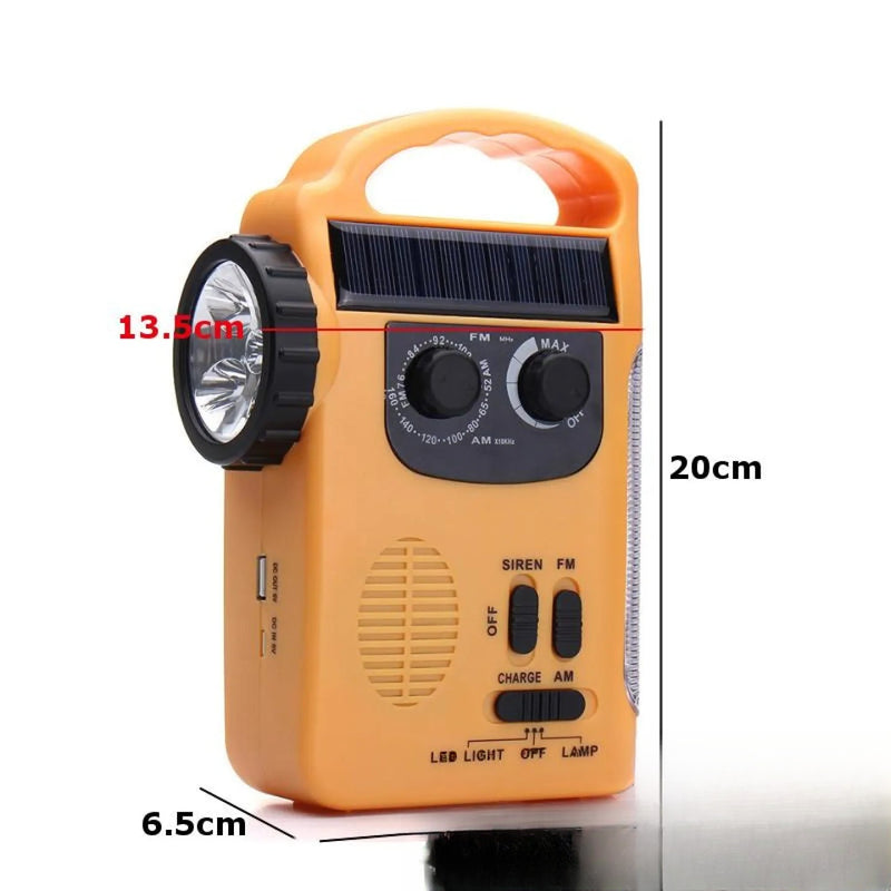 Kit de secours solaire énergie portable autonome radio lampe