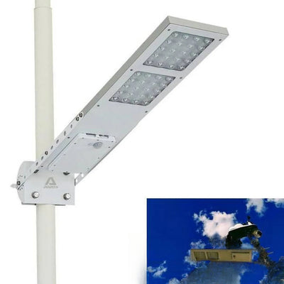 Lampadaire extérieur solaire design puissant 2500lm jardin