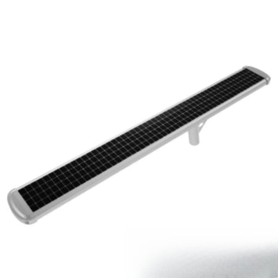 Lampadaire solaire 8000lm, panneau et détecteur