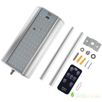 LAMPADAIRE D’ECLAIRAGE SOLAIRE LED AVEC TELECOMMANDE